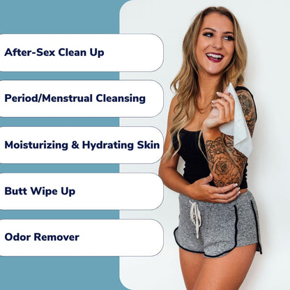 Royal Intimate Cleansing Feminine Wipes for Vaginal Hygiene, Personal Cleansing, Period Care