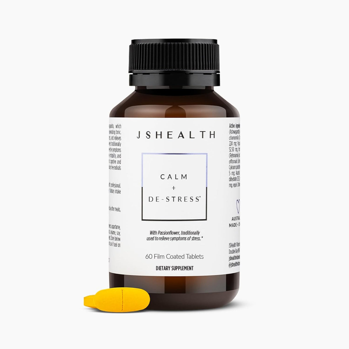 JSHealth Calm + Destress Supplement - 60 Capsules