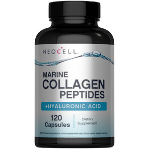NeoCell Marine Collagen Peptides Capsules | 120 Pills | with Hyaluronic Acid | Plus Vitamin C | for Women and Men NeoCell buy supplements Au