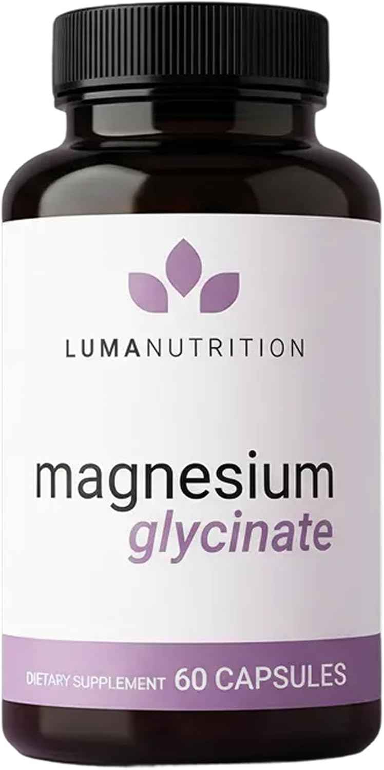 Luma Nutrition Magnesium Glycinate 1000mg Supplement - 60 Capsules