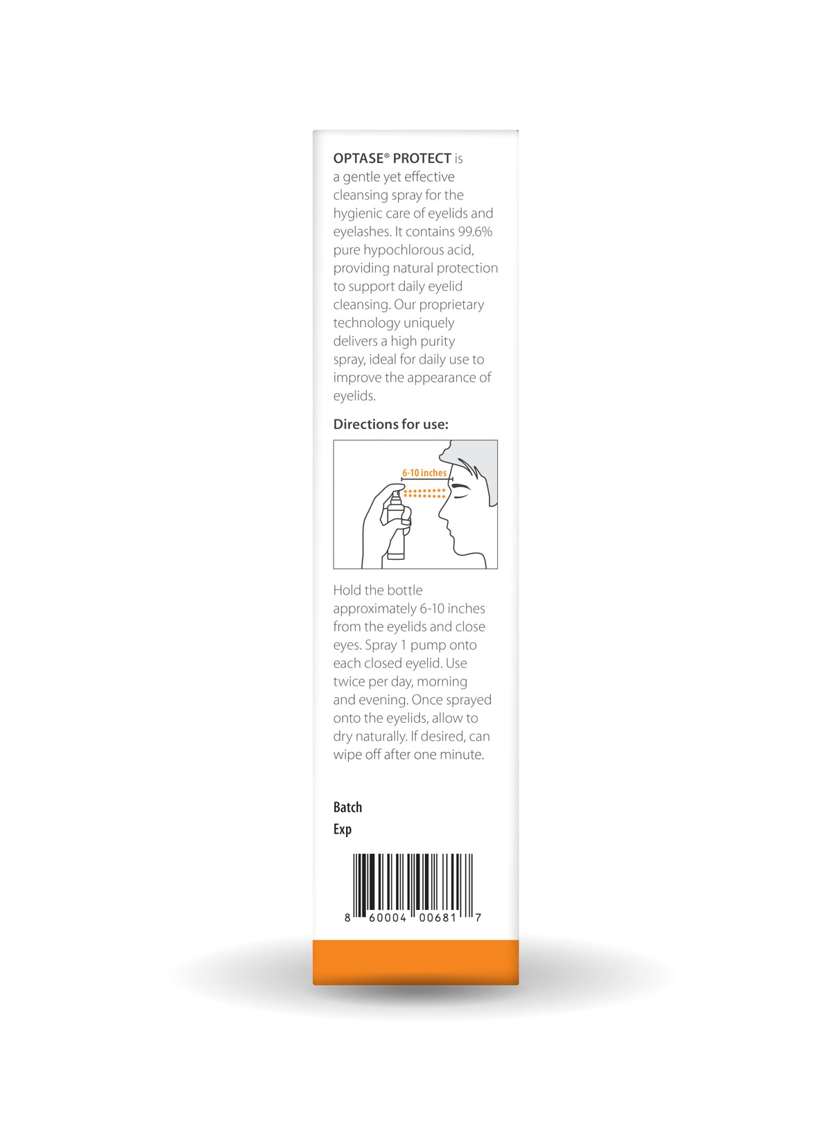 Optase® Protect Eyelid Cleansing Spray, 100 ml