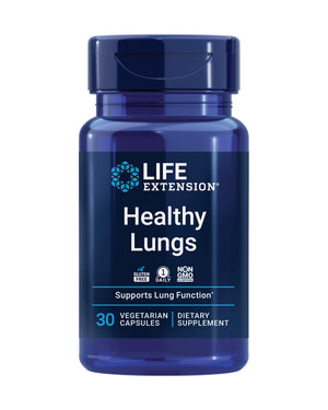 Life Extension Healthy Lungs, Respiratory Supplement, Lung Protection, Boswellia Serrata, Saffron Extract, Once-Daily, Gluten Free, Non-GMO, Vegetarian, 30 Capsules Life ExtensionBuy Supplements Australia