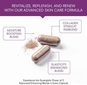 Deep Skin Restore- Advanced Dermal Repair Complex to Boost Firmness, Hydration, & Elasticity– Vegan Collagen Builder & Skin Supplement with 6 - 60 Capsules