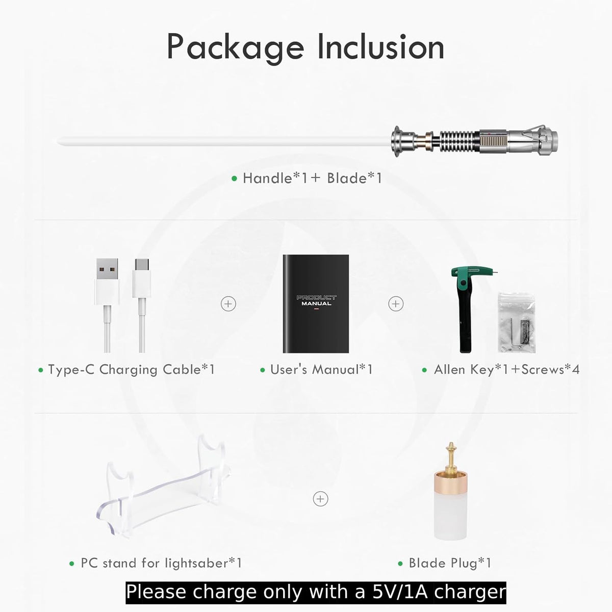 Upgrade XRGB3.0 Smooth Swing Motion Control Light Saber, 16 Sound Fonts Light Saber, Infinite Color Changing Rechargeable, Metal Hilt, Support Heavy Dueling Luke V2 Light Sabers with Stand Toy Tool
