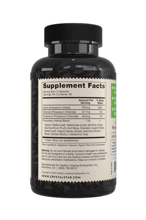 Crystal Star Ocean Minerals Supplement (60 Capsules) – Daily Herbal Supplement for Bone Health & Collagen – Sea Buckthorn, Spirulina & Organic Alfalfa - Non-GMO Crystal StarBuy Supplements Australia