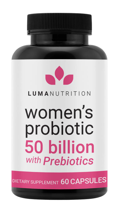 Luma Nutrition Probiotics for Women with Prebiotics - 50 Billion CFU - Formulated for Digestive