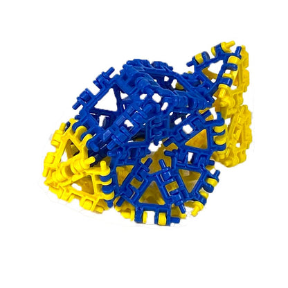 Incredibly Interconnectable Toys That Hinge Toy 82 Piece Blue + Pink Set, Animal + More STEM Construction Toy Building Set