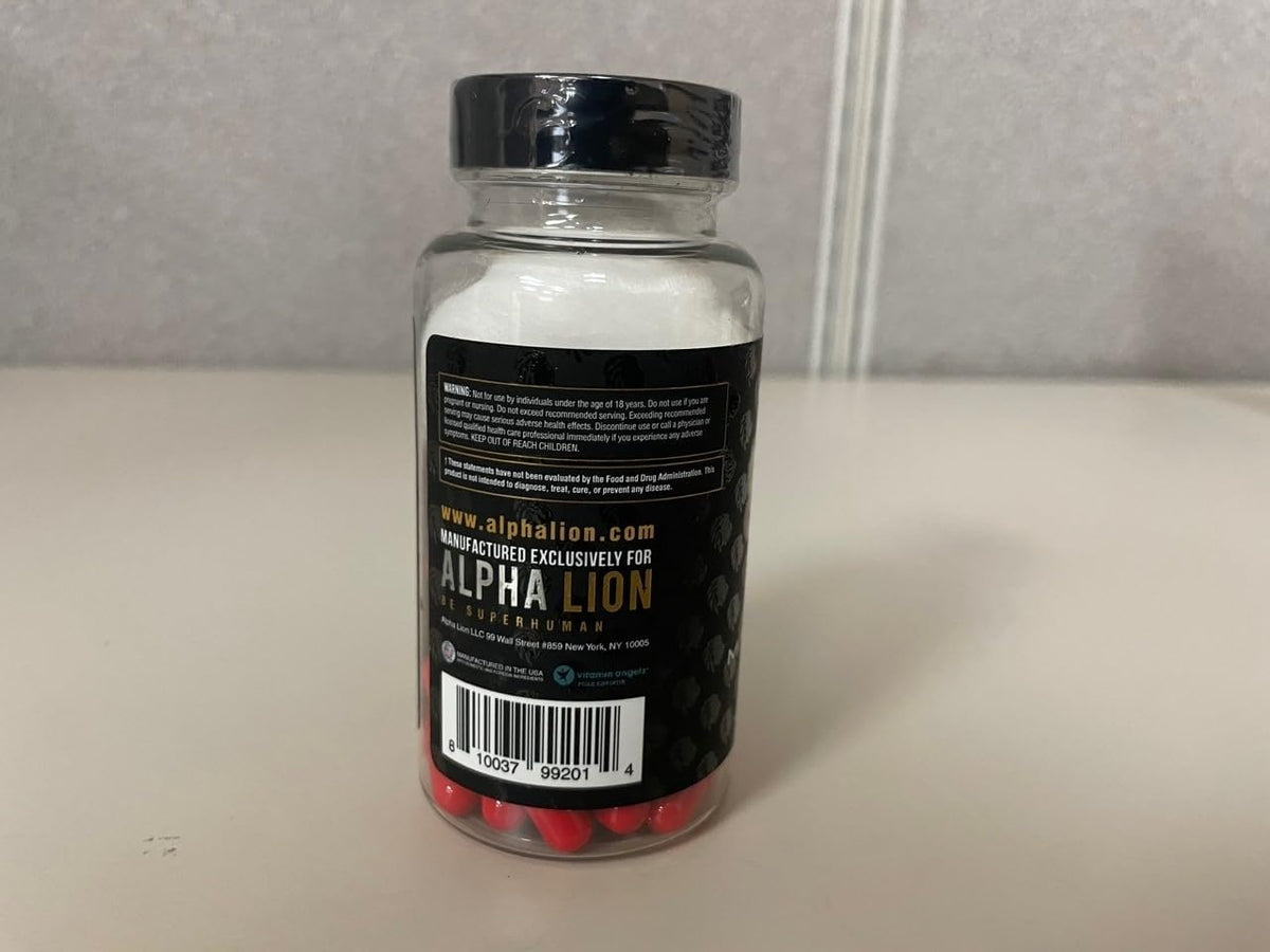 ALPHA LION Gains Candy, Supplement Pills that Support Weight Loss, Appetite Suppressant, Keto-Diet Friendly, Decrease Body Fat, Upgrade Energy & Workout Performance, 60 Capsules (MitoBurn)
