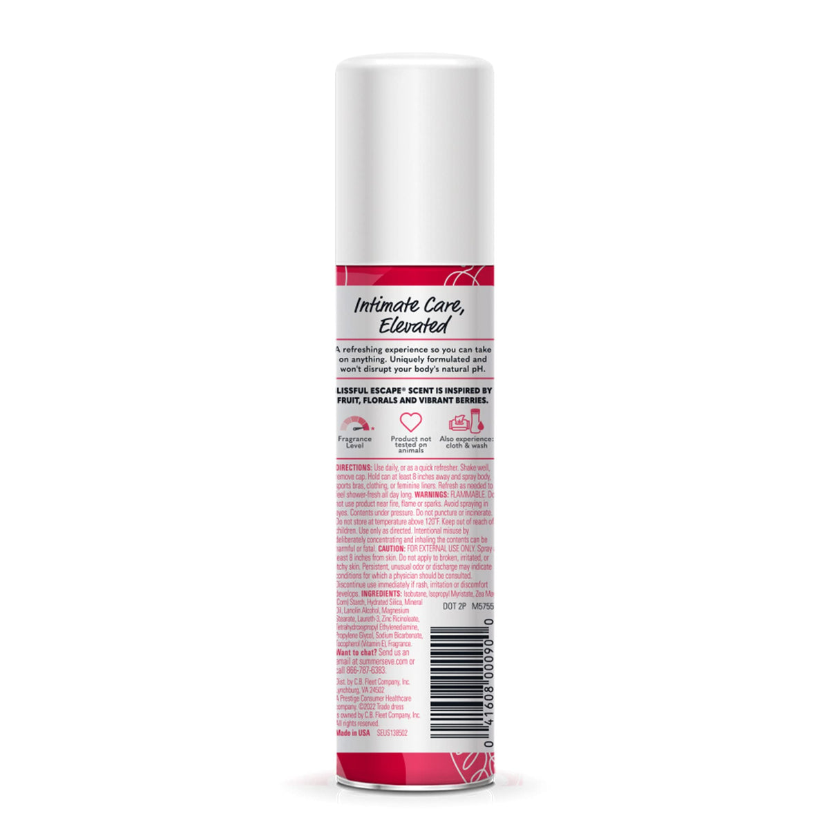 Summer's Eve Blissful Escape Daily Refreshing Feminine Spray, 2 oz