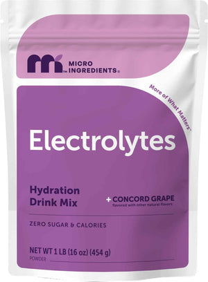 Micro Ingredients Electrolytes Powder, Sugar-Free Lemon Raspberry - 1,000 mg Potassium Per Serving. 139 Servings, 2 lb Bulk Supply, Hydration Drink Mix Powder. 0 Calorie, Keto Friendly. Non-GMO