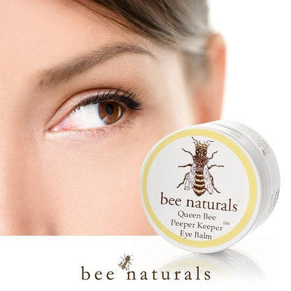 Bee Naturals Queen Eye Balm Duo – Peeper Keeper Under Eye Balm with Vitamin E & Natural Oils for Wrinkles, Fine Lines & Crow’s Feet (2 Pack)