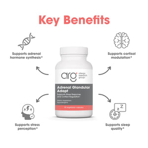 Allergy Research Group - Adrenal Glandular Adapt - Supports Healthy Stress Response and Cortisol Regulation - Hypoallergenic - 90 Vegetarian Capsules Allergy Research GroupBuy Supplements Australia
