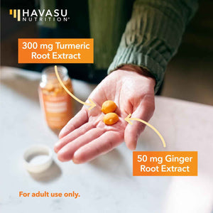 Turmeric Gummies, Peach, 60ct, Digestive & Immune Support for Wellness - Turmeric Gummies with Ginger Root Extract, Digestive Health & Immune Support for Overall Wellness, 1 Month Supply