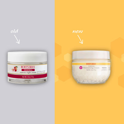Burt's Bees Renewal Firming Face Cream (1.8 oz) - Natural Retinol Alternative (Bakuchiol) Anti-Aging Moisturizer