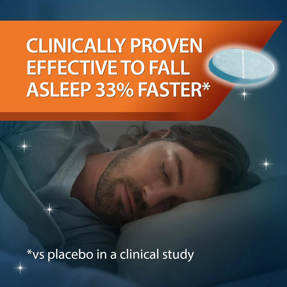 Unisom SleepTabs, Nighttime Sleep-aid, Doxylamine Succinate, 80 Tablets (Pack of 2)