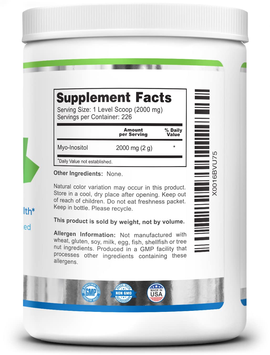 Zazzee Myo-Inositol Powder and Extra Strength Prenatal DHA