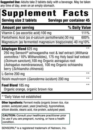 Innate Response Formulas Adrenal Response Complete Care, 90 Tablets - Supports Healthy Stress Response with Ashwagandha, Vitamin C & Magnesium Glycinate, Vegetarian, Non-GMO, 45 Servings