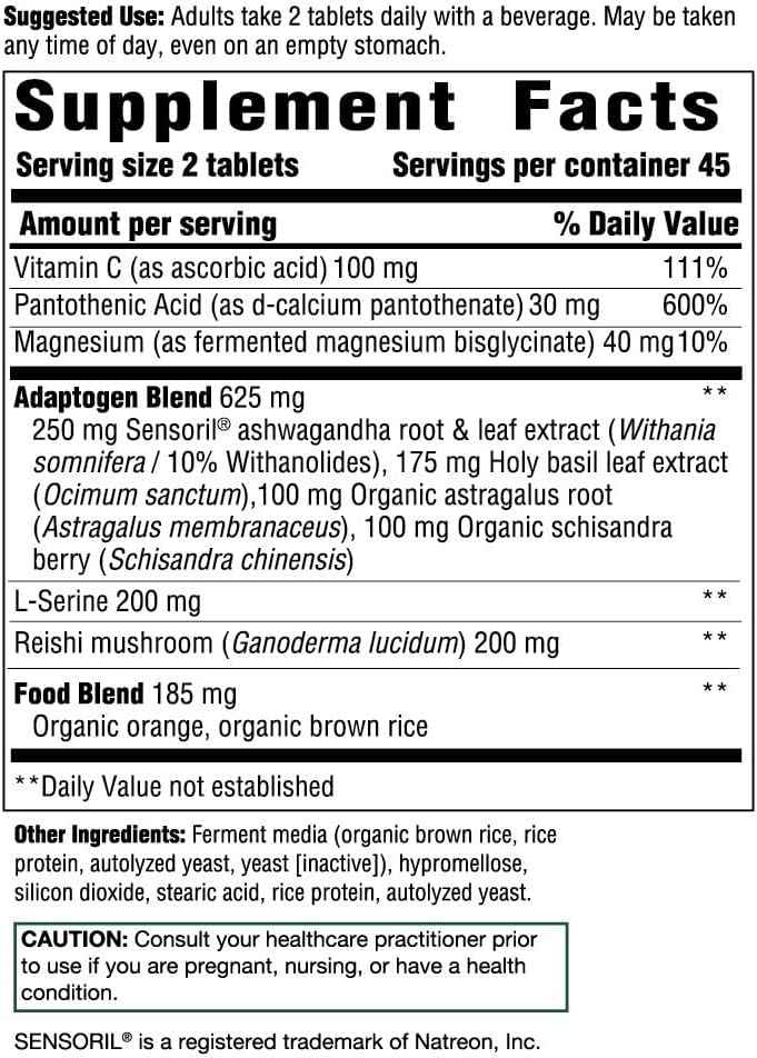 Innate Response Formulas Adrenal Response Complete Care, 90 Tablets - Supports Healthy Stress Response with Ashwagandha, Vitamin C & Magnesium Glycinate, Vegetarian, Non-GMO, 45 Servings