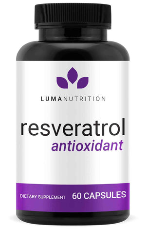 Luma Nutrition High Purity Resveratrol Supplement - 98% Trans-Resveratrol - Antioxidant - Resveratrol Capsules