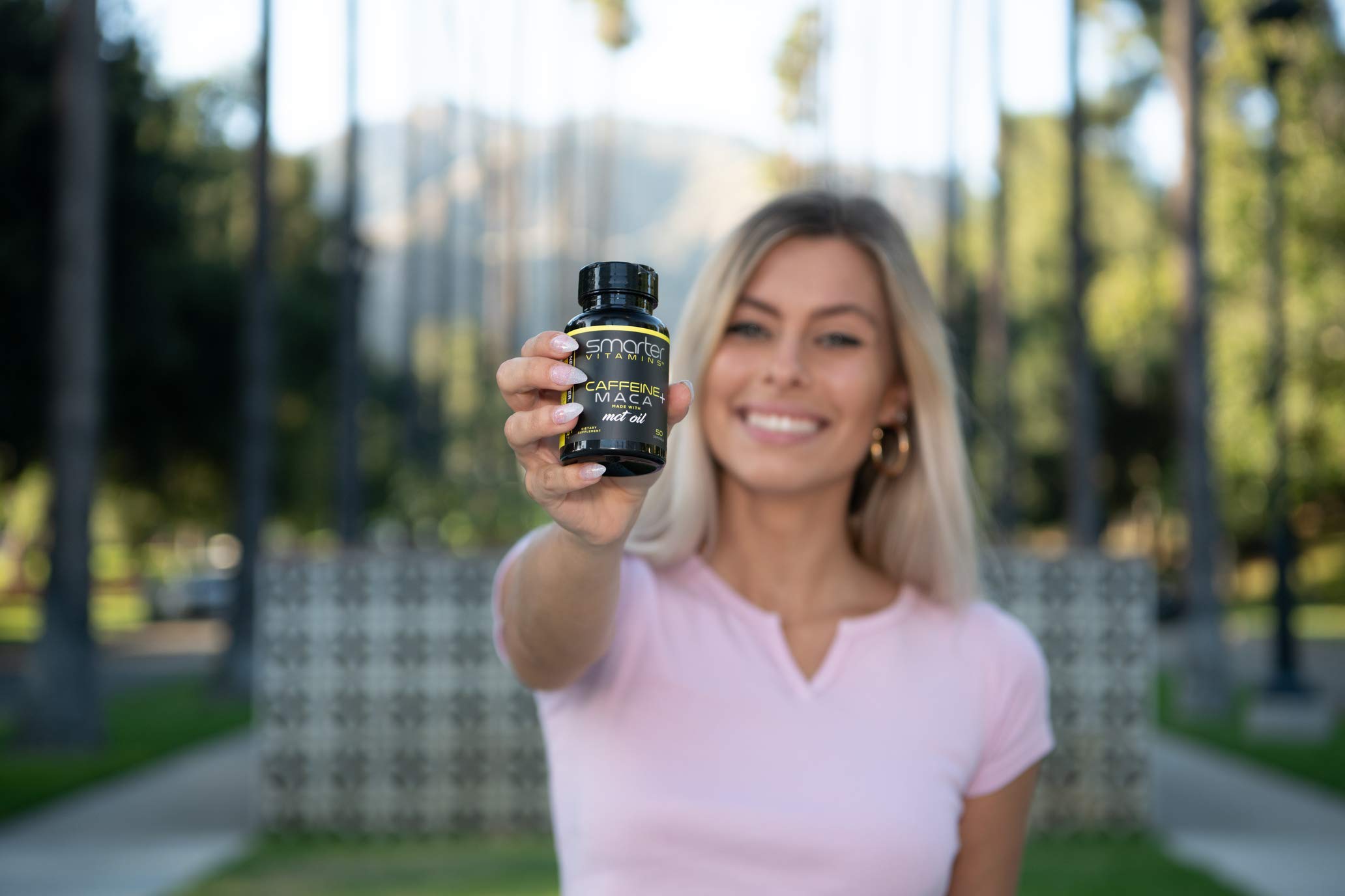 3 Pack Caffeine Energy Pills 200mg with Maca Root & MCT Oil, 150 Softgels