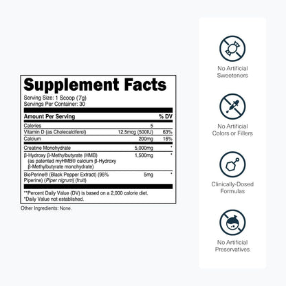 Transparent Labs Grass-Fed Whey Protein Isolate, French Vanilla, Creatine HMB, Unflavored