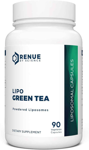 Renue By Science Green Tea Extract - High Strength Liposomal Supplement - 90 Capsules - 75mg Green Tea per Serving - Non-GMO - Made in the USA & Third-Party Tested
