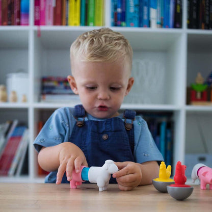 SmartMax My First Farm Animals Magnetic Building Set STEM Learning Toy Ages 1-5