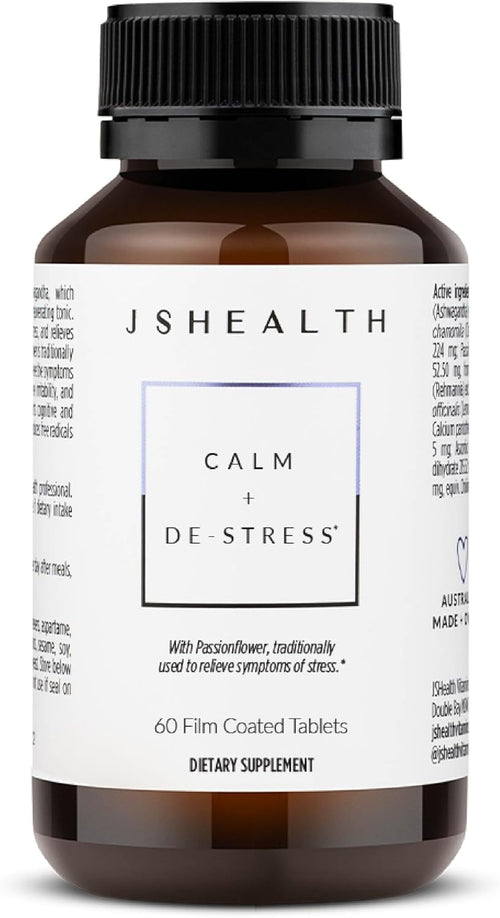 JSHealth Calm + Destress Supplement - 60 Capsules