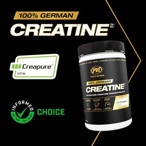 PVL Creapure Creatine - 100% Pure German Creatine Monohydrate Powder-Pharmaceutical Grade Muscle Building Supplement for Strength Training, Pre Workout & Post Workout Protein Support–410g 82 Servings