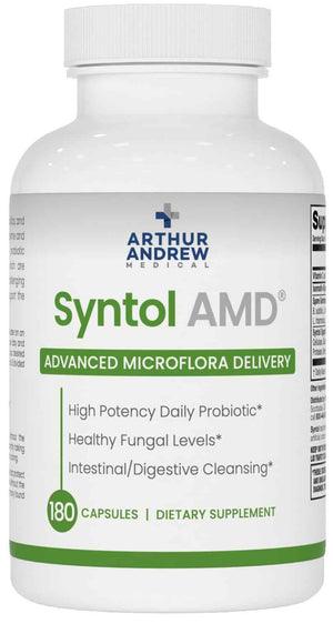 Arthur Andrew Medical Syntol AMD Probiotic Multi-Enzyme, 90 Count - Probiotics, Prebiotics & Candida Yeast-Cleansing Enzymes For Everyday Digestive Wellness & Long-Term Support