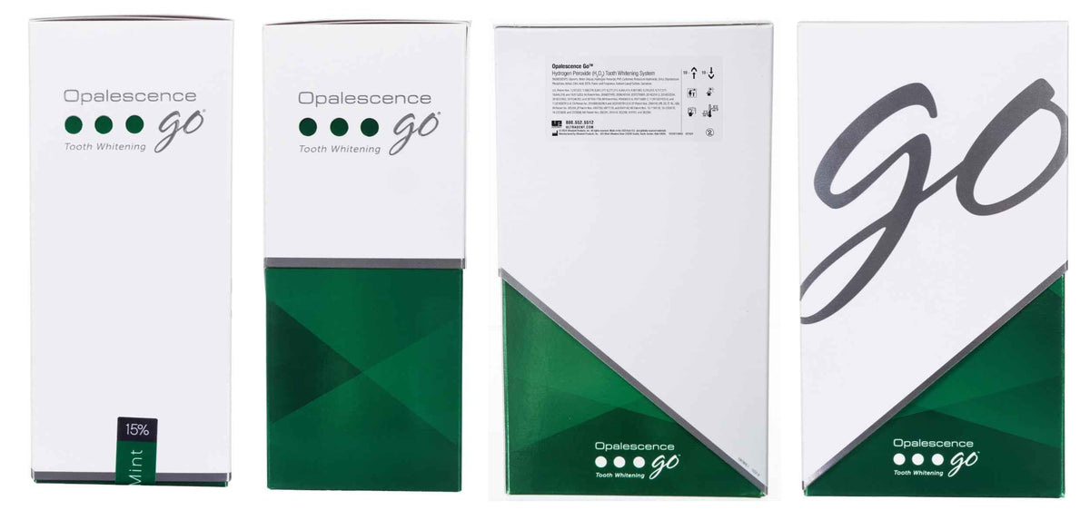 Opalescence Go 15- Prefilled Teeth Whitening Trays Kit - 15% Hydrogen Peroxide - (10 Treatments) Dentist Recomended - Made by Ultradent Products