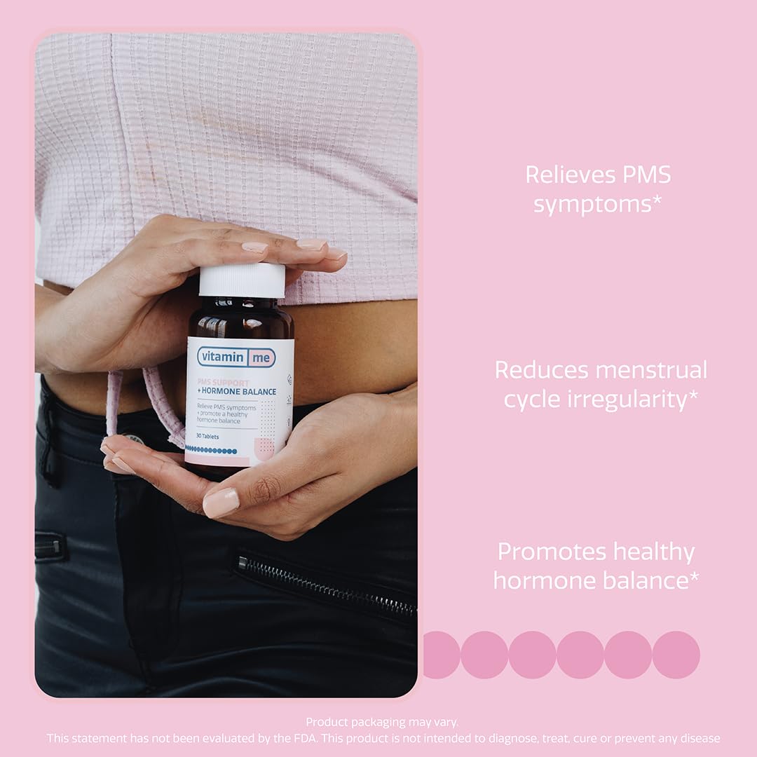 VitaminMe - PMS + Hormone Balance | Balance Estrogen & Support Menopause, Bloating, Acne & PMS Relief