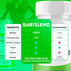 (3 Pack) Barislend Capsules, Official Barislend Pink Salt Pills with All Natural Ingredients, Bari-Slend Advanced Formula Vitamin Pills for Health and Wellness Support for Men and Women (180 Capsules) SyvorBuy Supplements Australia
