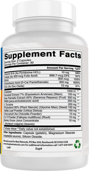 Best Naturals Anti Gray Hair Formula, 60 Count Best NaturalsBuy Supplements Australia