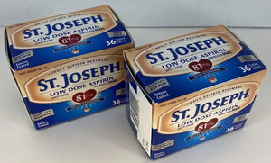 St. Joseph Pain Reliever, 81 mg, Enteric Coated Tablets, 36 ct. St. JosephBuy Supplements Australia