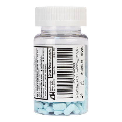 HealthA2Z® Sleep Aid, Diphenhydramine HCl 25mg, Regular Strength 200 Caplets