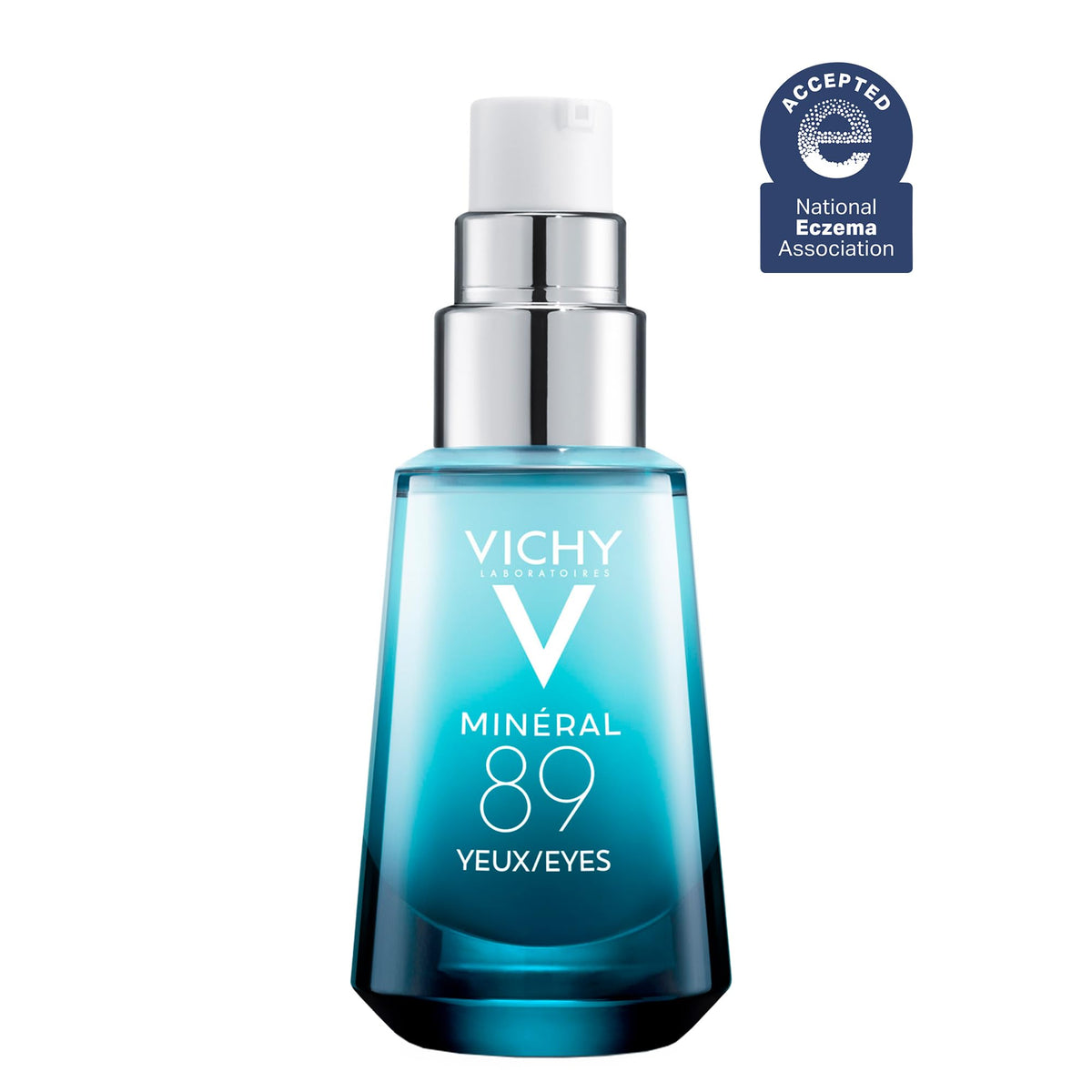 Vichy Minéral 89 Eyes (15ml / 0.51 fl. oz.) – Hydrating Eye Serum with Hyaluronic Acid & Caffeine for Dark Circles & Puffiness