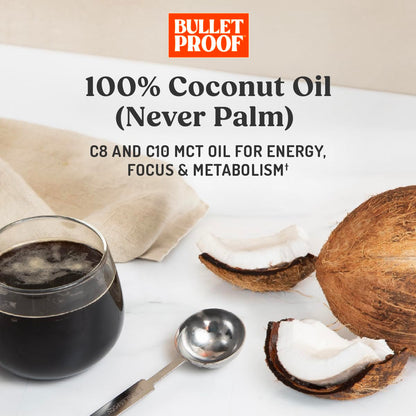 Bulletproof C8 & C10 MCT Oil, 100% Pure Coconut Oil, Unflavored, 16 oz