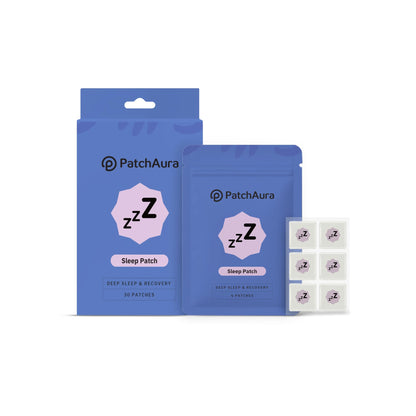 PatchAura Sleep Wellness Patch – Nightly Relaxation & Comfort Support Patch – Convenient Bedtime Routine – 30 Count