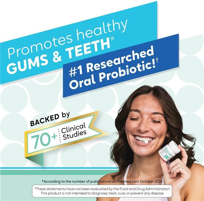 BioGaia Prodentis Oral Probiotics for Teeth & Gums and Bad Breath - Dental Hygienist-Recommended - Promotes Healthy Gums & Improves Oral Health - Fights Bad Breath - Dental Probiotic (3-Pack)