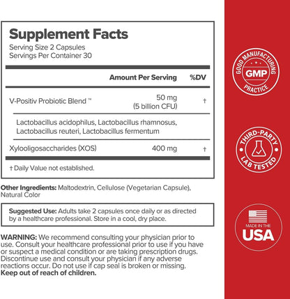 URO Vaginal Probiotics for Odor, Flora & pH Balance - 30-Day Supply