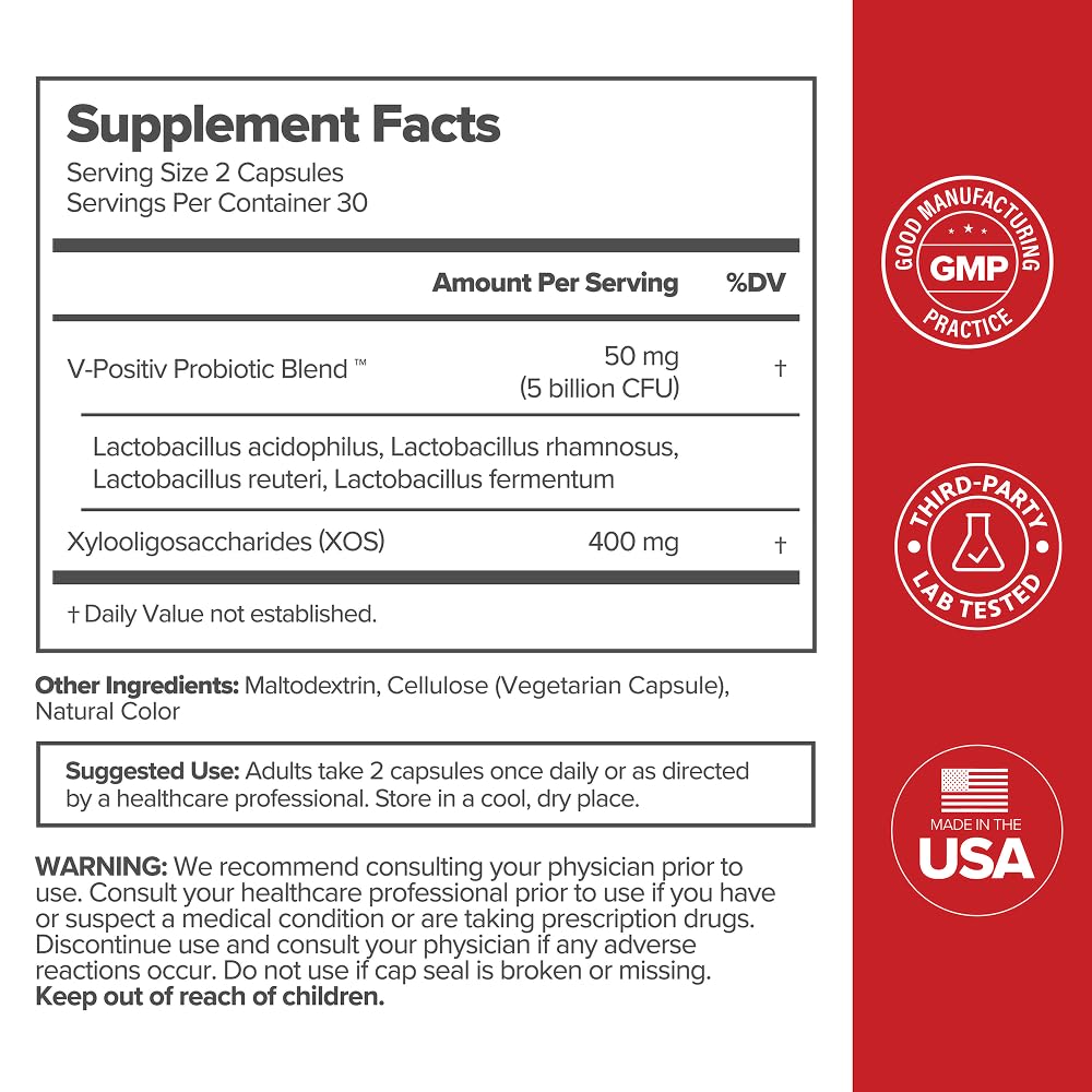 URO Vaginal Probiotics for Odor, Flora & pH Balance - 30-Day Supply