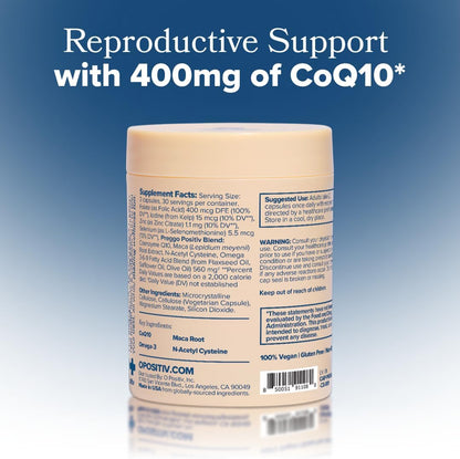 PREGGO Conception Support with CoQ10 - OBGYN-Formulated - 30-Day Supply
