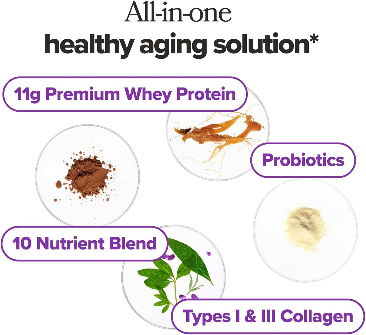 MENO Healthy Aging Collagen & Protein, Chocolate Brownie - 15 Servings