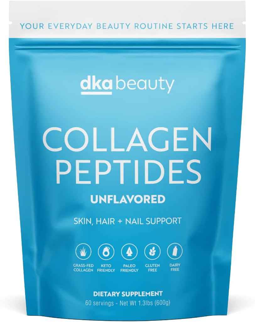 Dr. Kellyann Unflavored Collagen Peptides Powder (60 Servings) - Grass-Fed, Keto & Paleo-Friendly, Non-GMO, Gluten-Free, 1 Pack