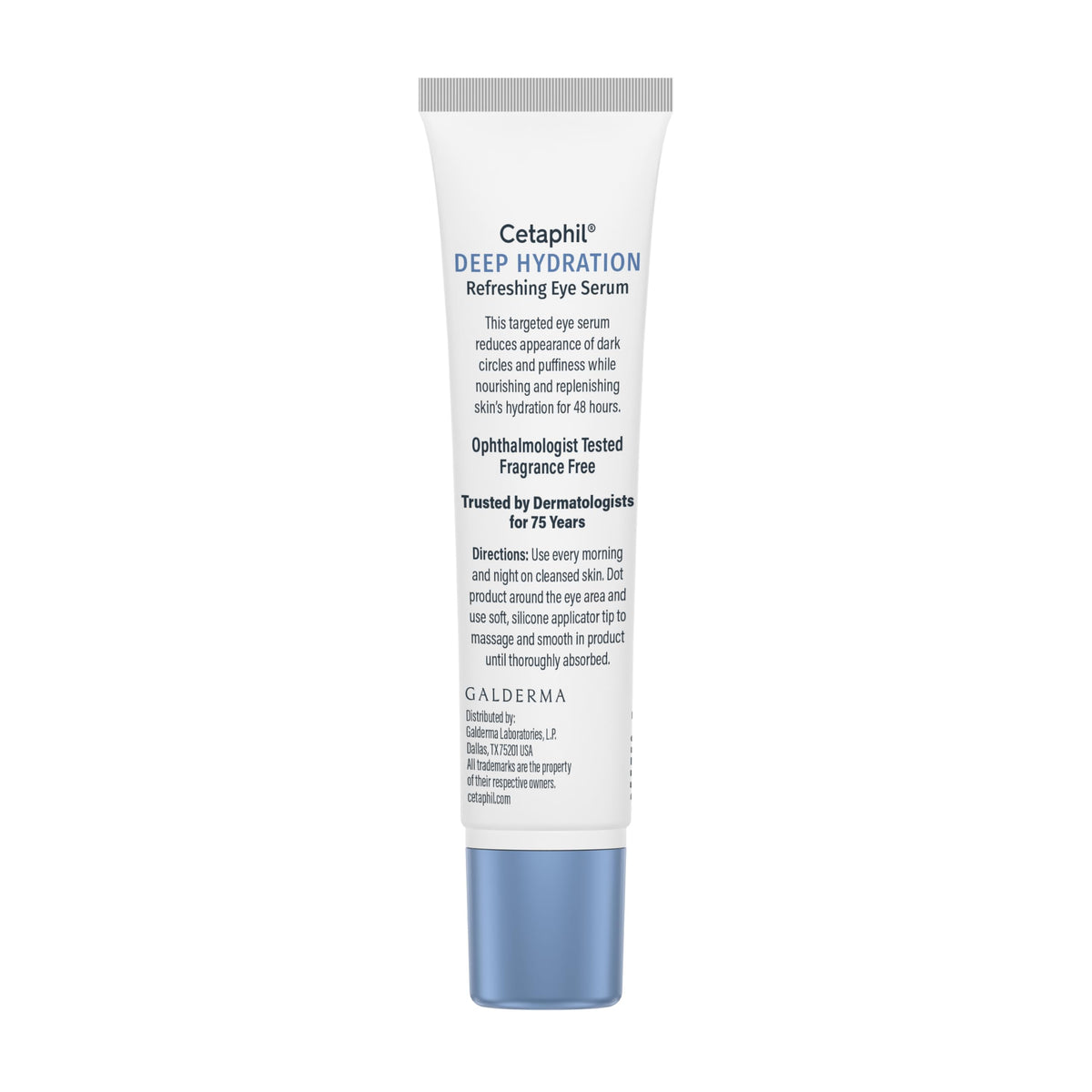 CETAPHIL Deep Hydration Refreshing Eye Serum (0.5 fl oz) - 48-Hour Hydrating Under Eye Cream with Hyaluronic Acid & Vitamin E