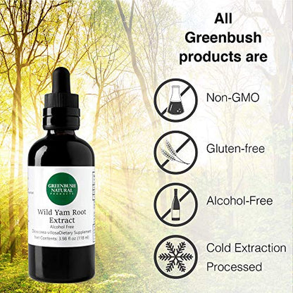 Greenbush Wild Yam Extract, Liquid Supplement (4 Ounces)
