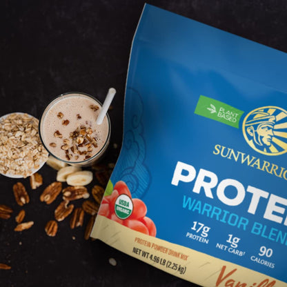 Sunwarrior Vegan Organic Protein Powder Plant-Based | BCAA Amino Acids Hemp Seed