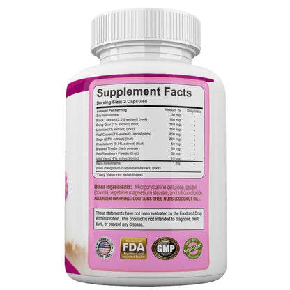 Menopause Relief Support For Hot Flashes Nights Sweats Hormonal Balance Support Supplement
