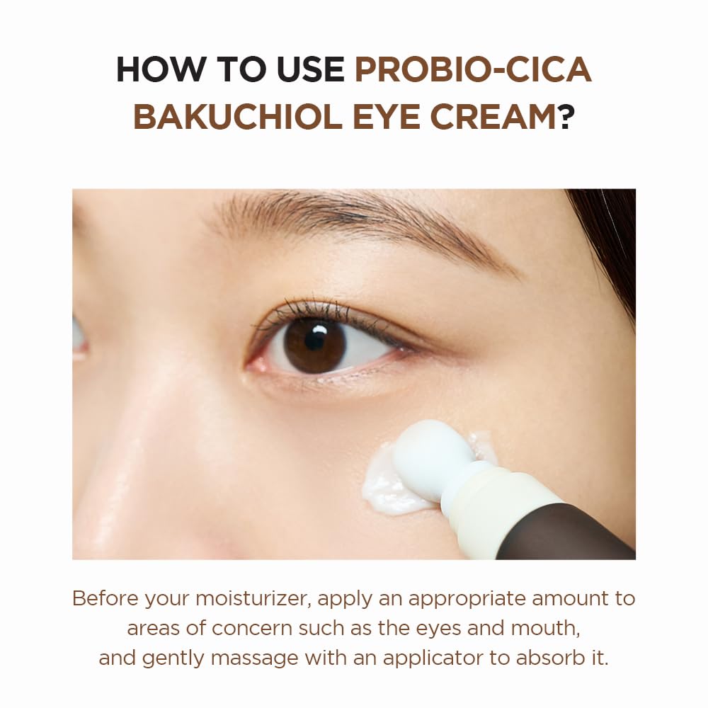 SKIN1004 Madagascar Centella Probio-Cica Bakuchiol Eye Cream (20ml) – Gentle Retinol Alternative for Fine Lines, Firming & Deep Hydration